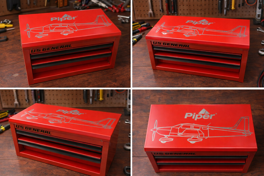 Custom Engraved U.S. General Mini Tool Box – One-of-a-Kind Edition