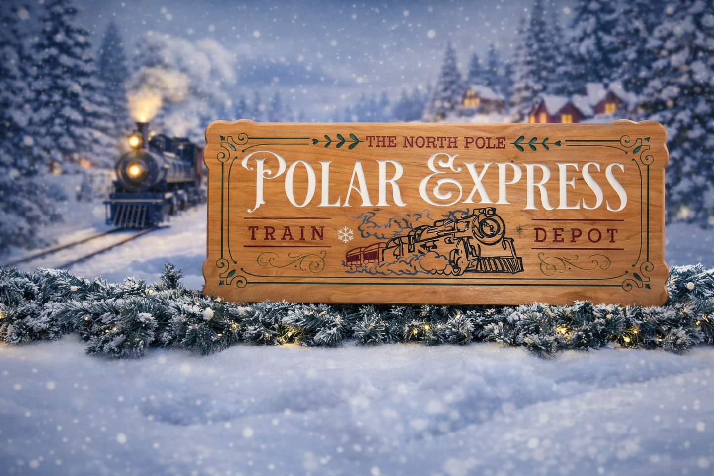 Polar Express Train Decor