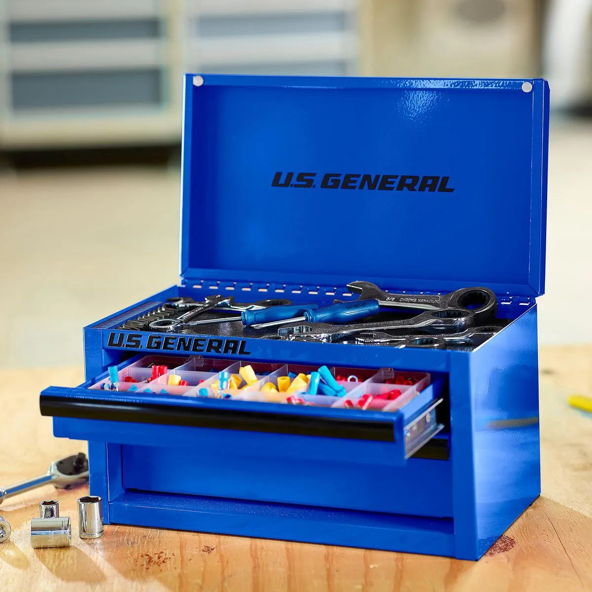 Engraved U.S. General Mini Tool Box – “Garage Grit” Limited Edition Series