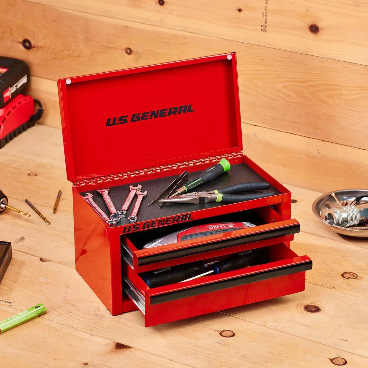 Engraved U.S. General Mini Tool Box – “Garage Grit” Limited Edition Series