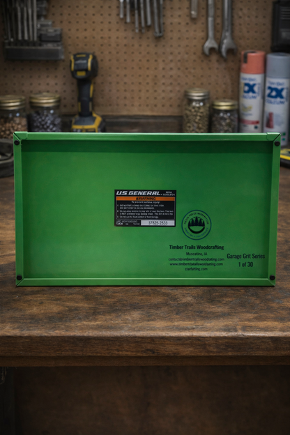 Engraved U.S. General Mini Tool Box – “Garage Grit” Limited Edition Series