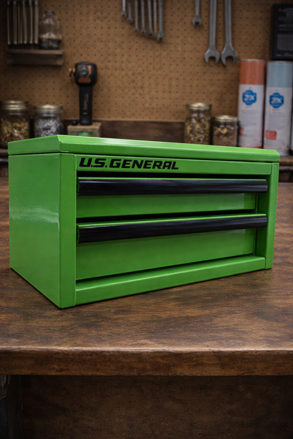 Engraved U.S. General Mini Tool Box – “Garage Grit” Limited Edition Series