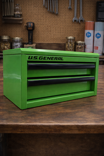 Engraved U.S. General Mini Tool Box – “Garage Grit” Limited Edition Series