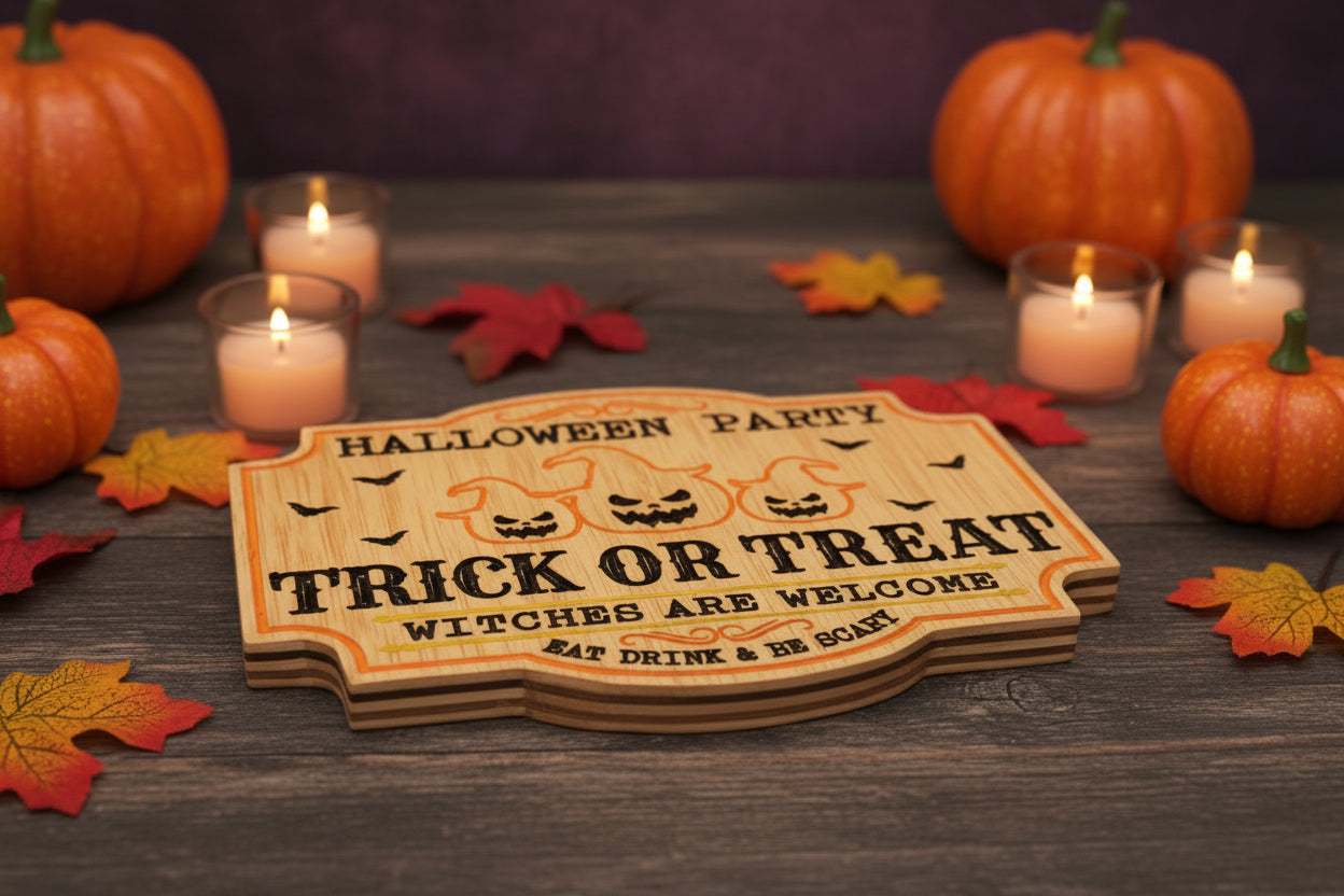 Halloween Party Trick or Treat Sign